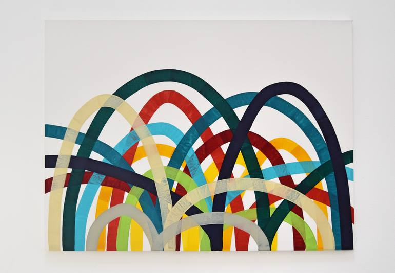 Original Pop Art Abstract Painting by Astrid Stoeppel