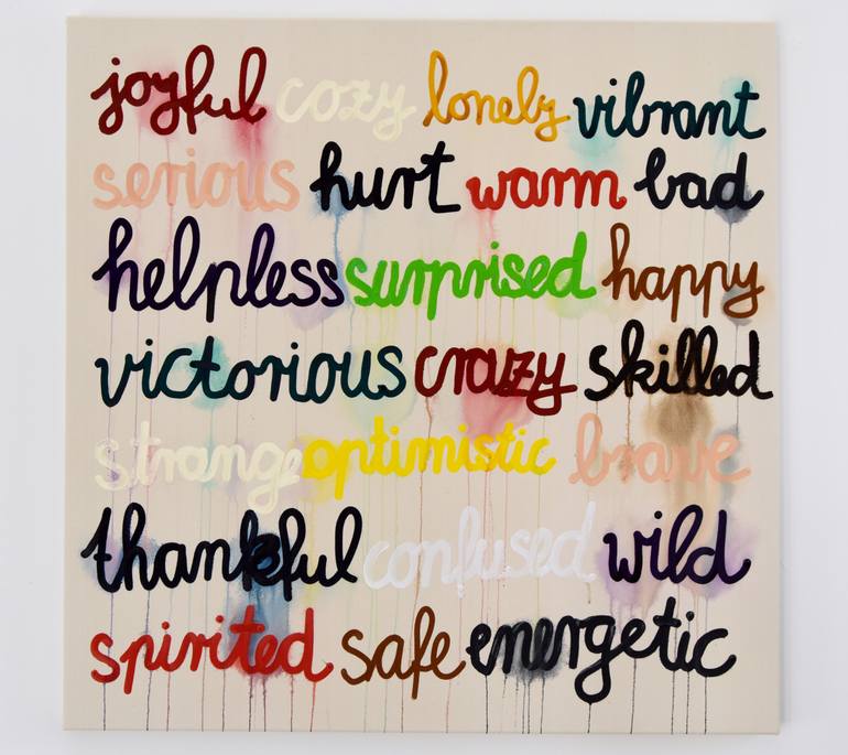 Original Minimalism Abstract Painting by Astrid Stoeppel