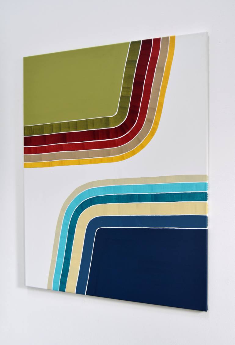 Original Minimalism Abstract Painting by Astrid Stoeppel