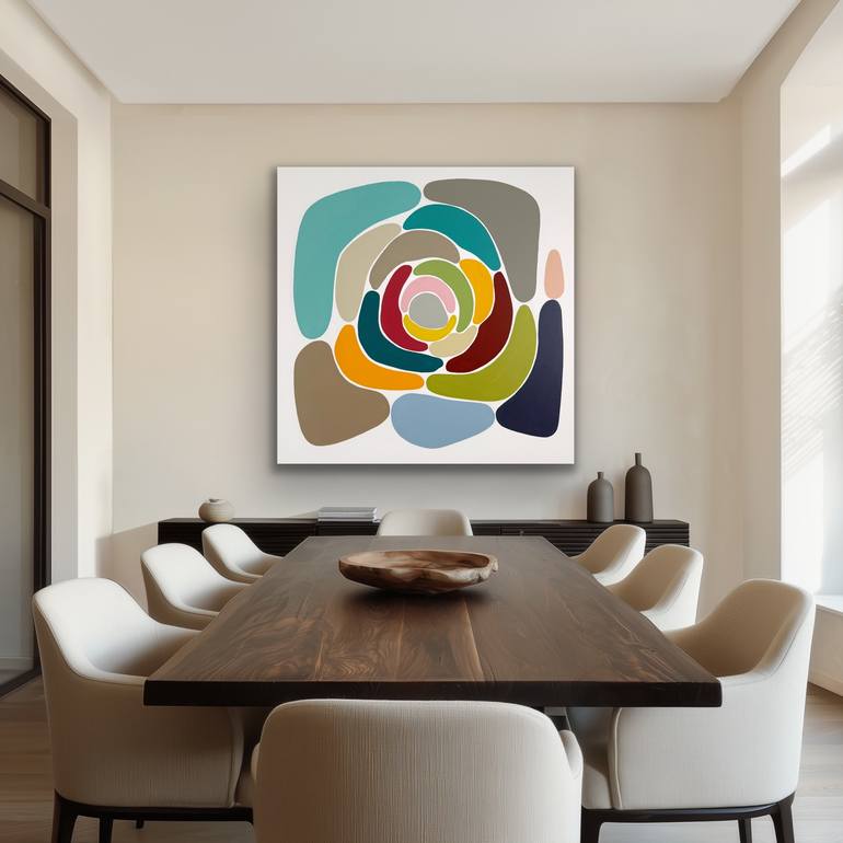 Original Minimalism Abstract Painting by Astrid Stoeppel