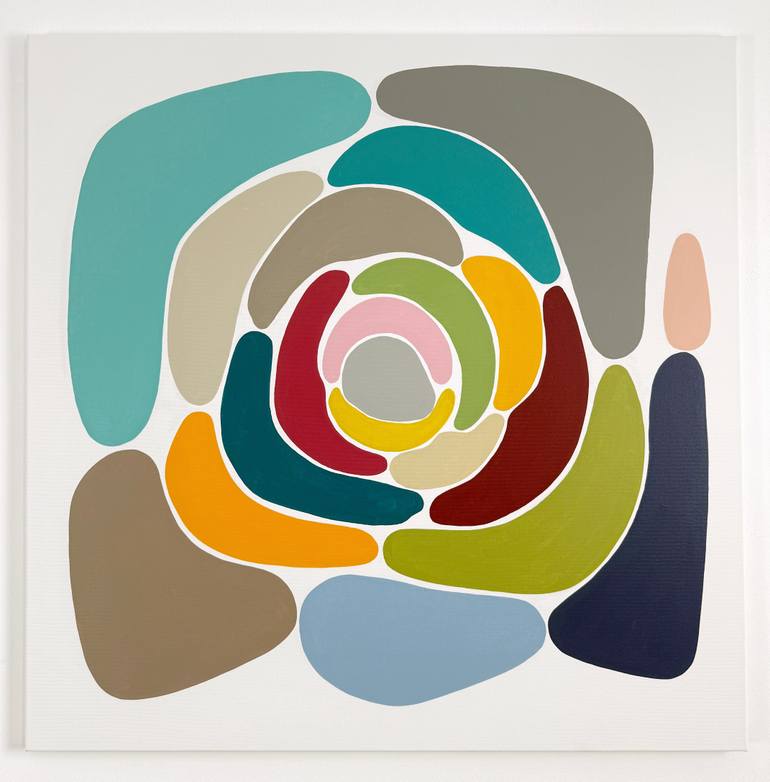 Original Minimalism Abstract Painting by Astrid Stoeppel