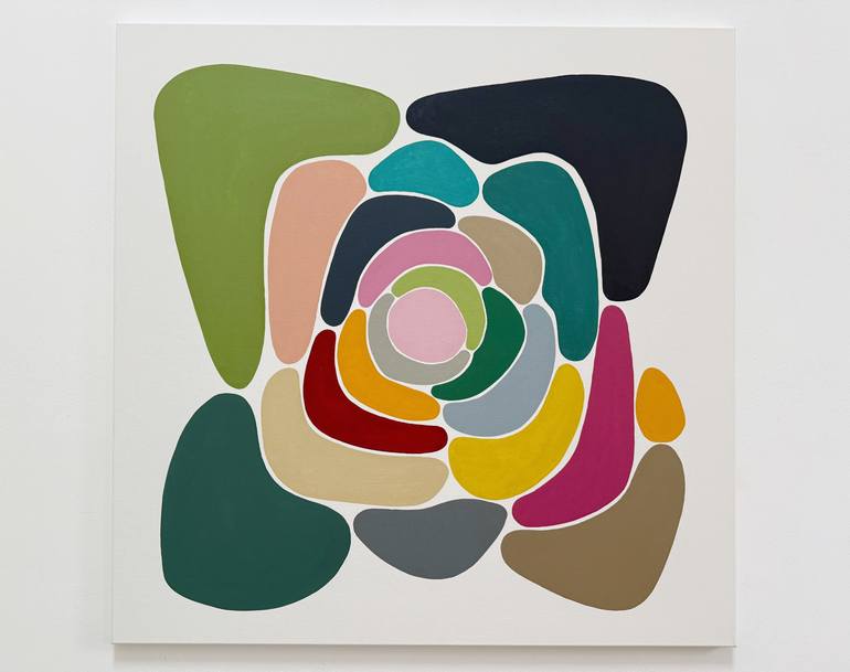 Original Minimalism Abstract Painting by Astrid Stoeppel