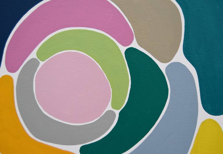 Original Minimalism Abstract Painting by Astrid Stoeppel