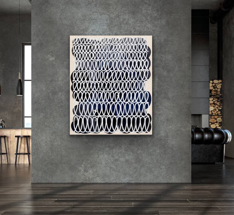 Original Minimalism Abstract Painting by Astrid Stoeppel