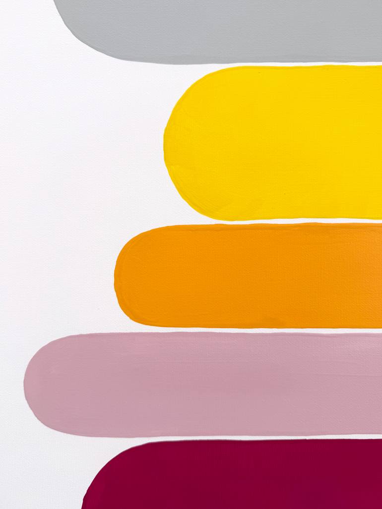 Original Geometric Abstract Painting by Astrid Stoeppel