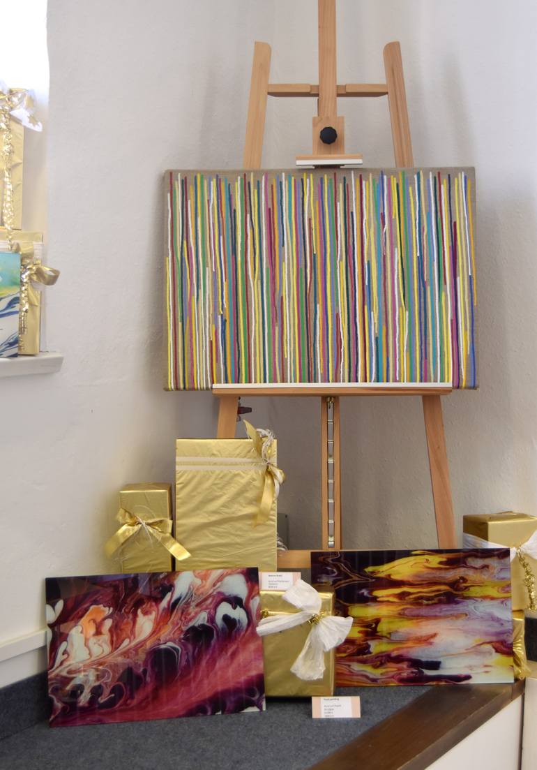 Original Abstract Expressionism Abstract Painting by Astrid Stoeppel
