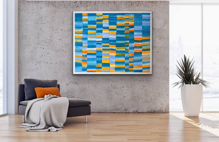 Original Minimalism Abstract Painting by Astrid Stoeppel