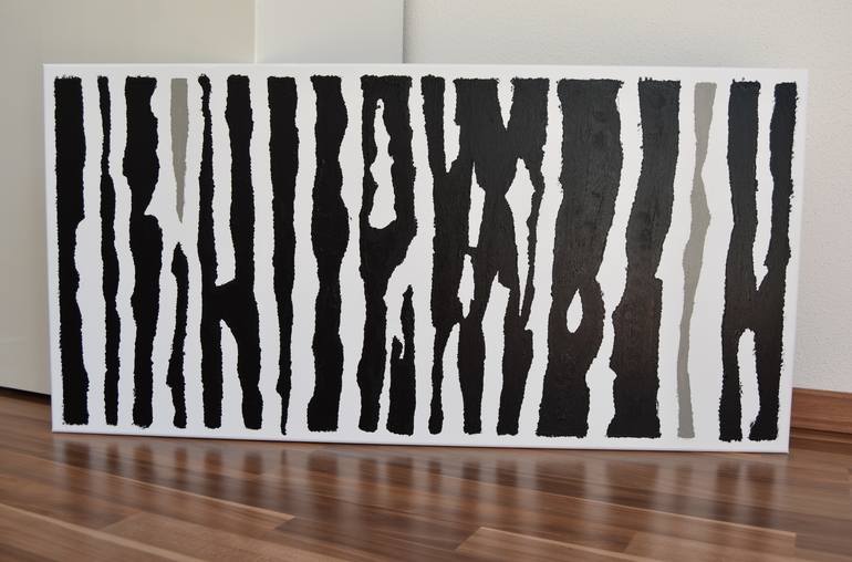 Original Minimalism Abstract Painting by Astrid Stoeppel