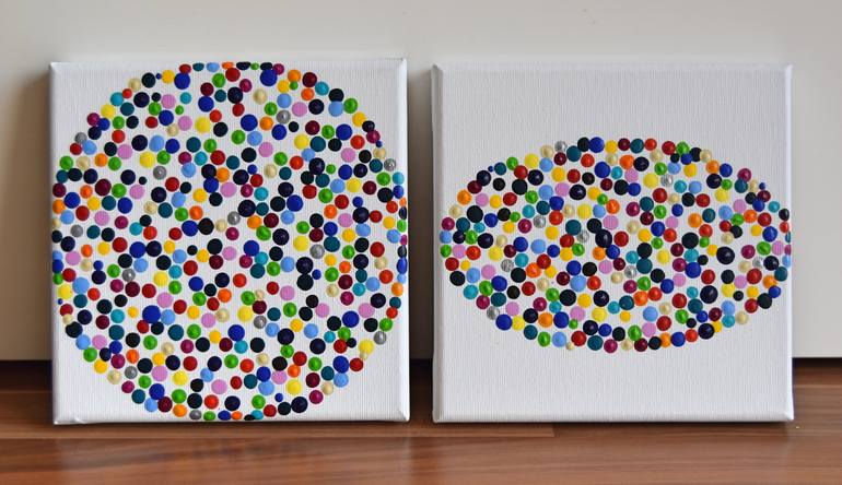 Original Pop Art Abstract Painting by Astrid Stoeppel