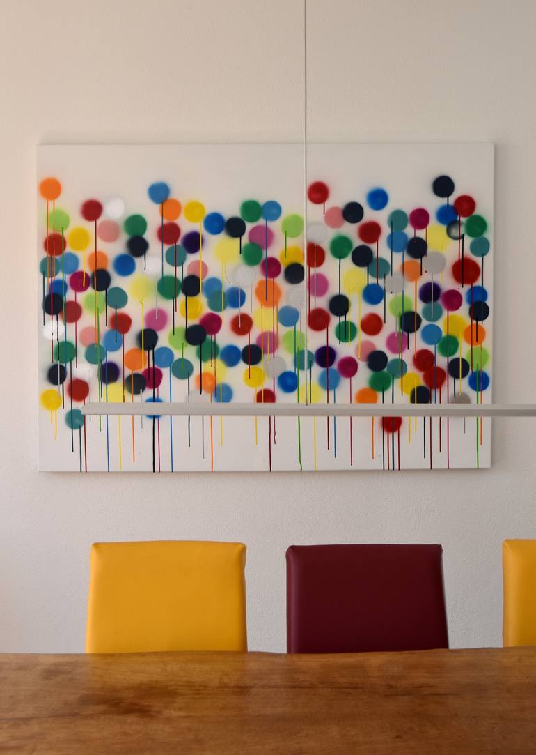 Original Pop Art Abstract Painting by Astrid Stoeppel