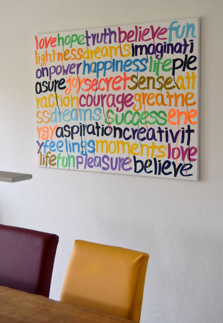 Original Street Art Typography Painting by Astrid Stoeppel