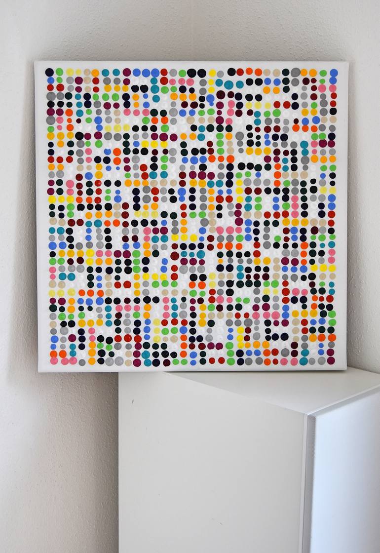 Original Pop Art Abstract Painting by Astrid Stoeppel