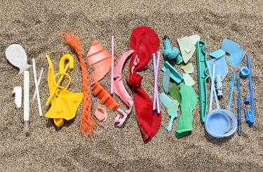 Print of Beach Installation by Astrid Stoeppel