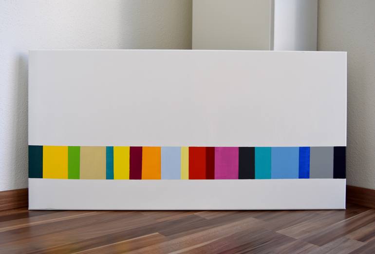 Original Abstract Geometric Painting by Astrid Stoeppel