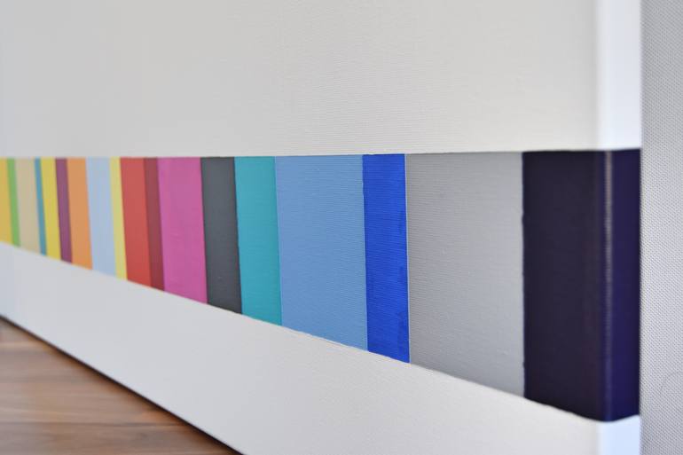 Original Abstract Geometric Painting by Astrid Stoeppel