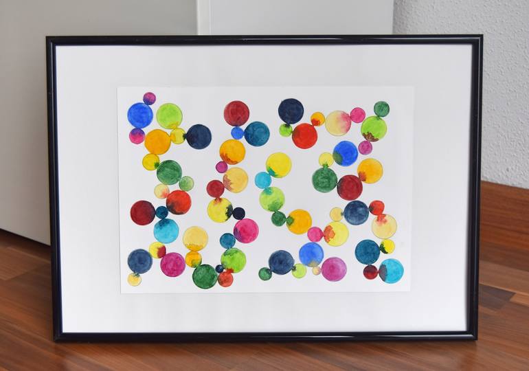 Original Pop Art Abstract Painting by Astrid Stoeppel