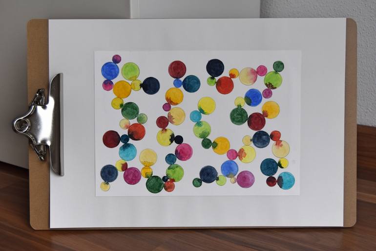 Original Pop Art Abstract Painting by Astrid Stoeppel