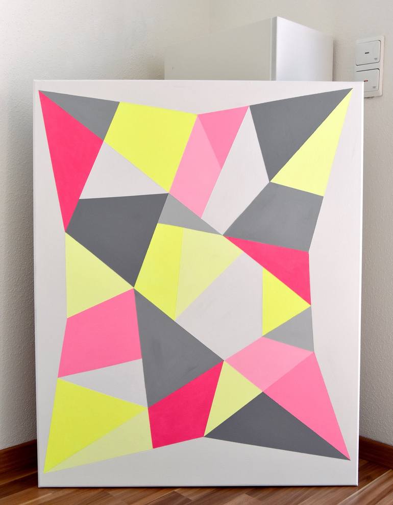 Original Geometric Painting by Astrid Stoeppel