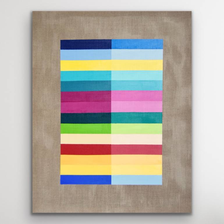 Original Modern Geometric Painting by Astrid Stoeppel