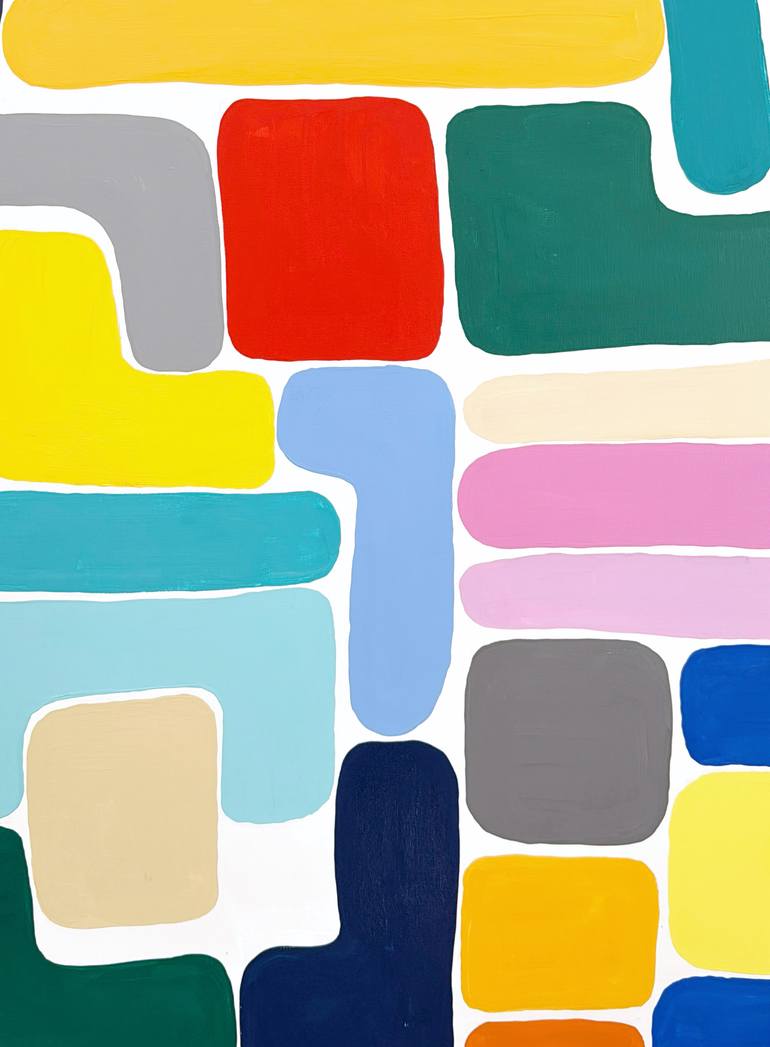 Original Minimalism Abstract Painting by Astrid Stoeppel