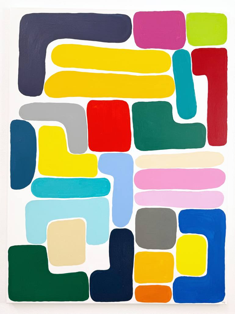 Original Minimalism Abstract Painting by Astrid Stoeppel
