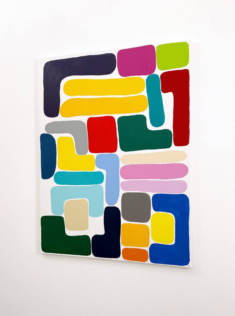 Original Minimalism Abstract Painting by Astrid Stoeppel