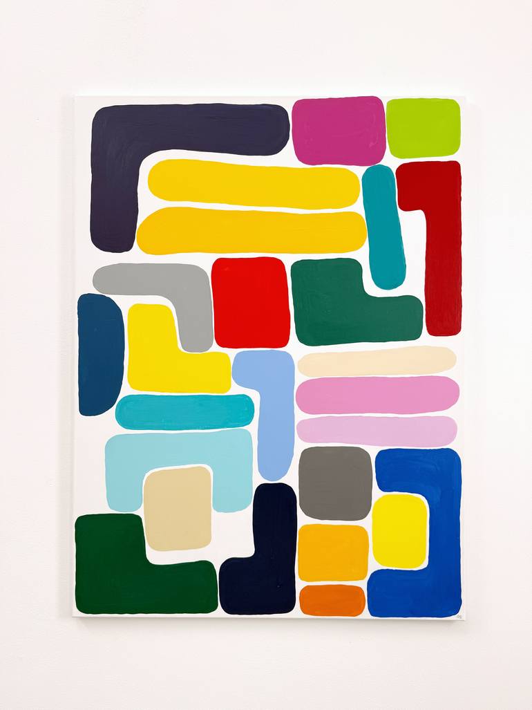 Original Minimalism Abstract Painting by Astrid Stoeppel