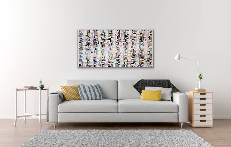 Original Geometric Painting by Astrid Stoeppel