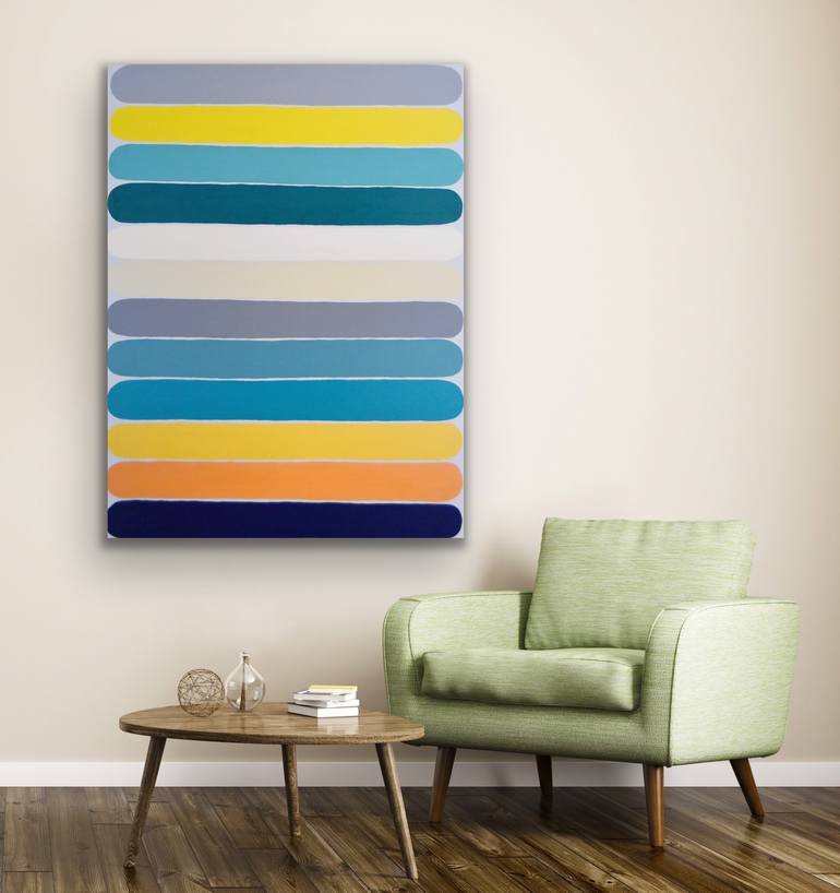 Original Minimalism Abstract Painting by Astrid Stoeppel