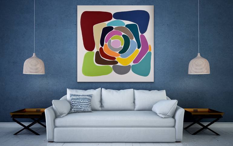 Original Pop Art Abstract Painting by Astrid Stoeppel