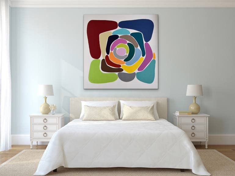 Original Pop Art Abstract Painting by Astrid Stoeppel