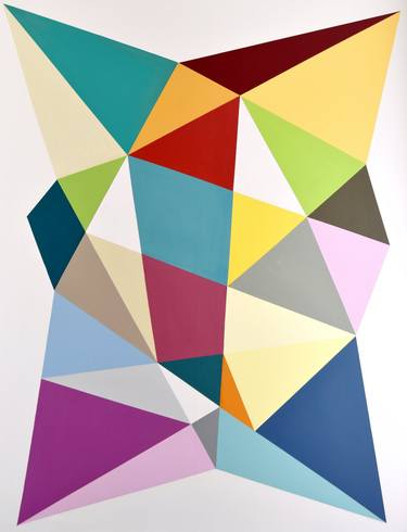 Original Pop Art Geometric Paintings by Astrid Stoeppel