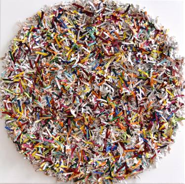 Original Abstract Expressionism Geometric Sculpture by Astrid Stoeppel