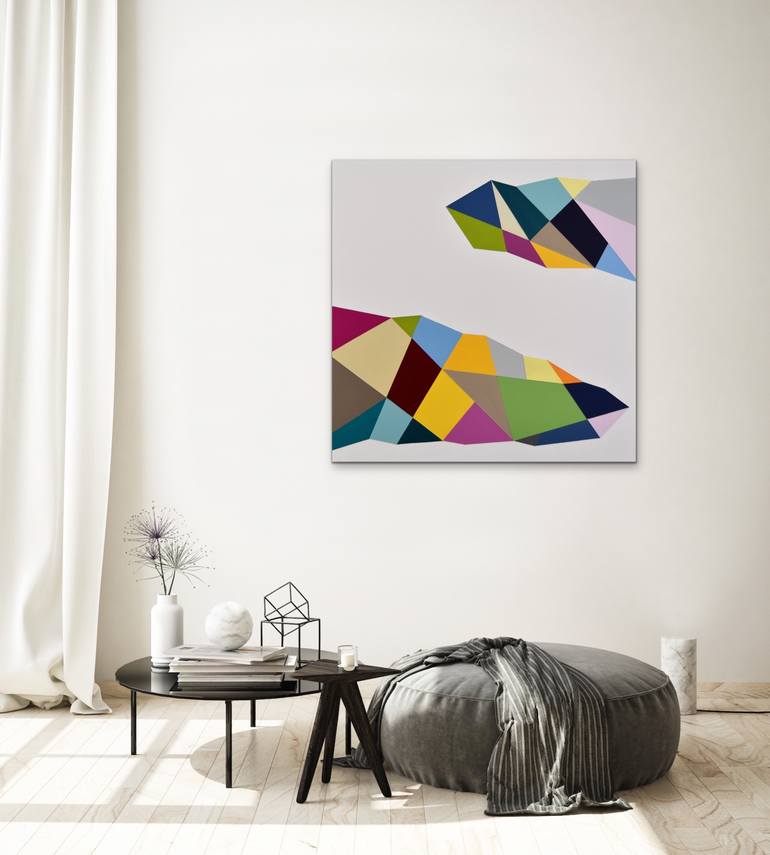 Original Pop Art Abstract Painting by Astrid Stoeppel