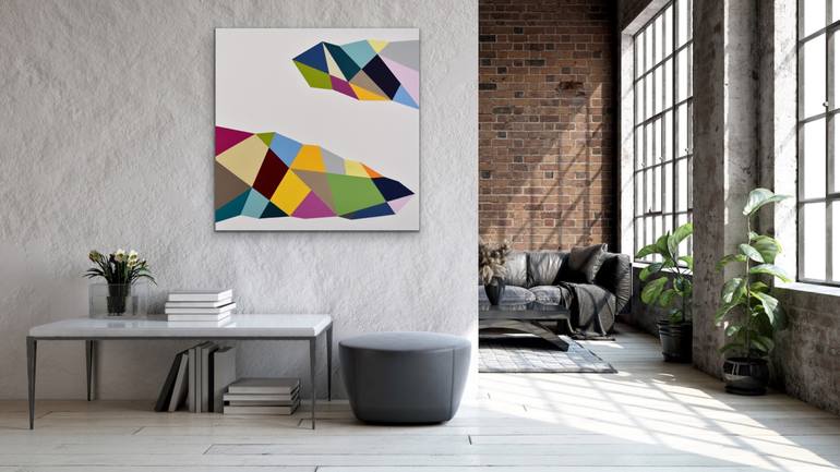 Original Pop Art Abstract Painting by Astrid Stoeppel