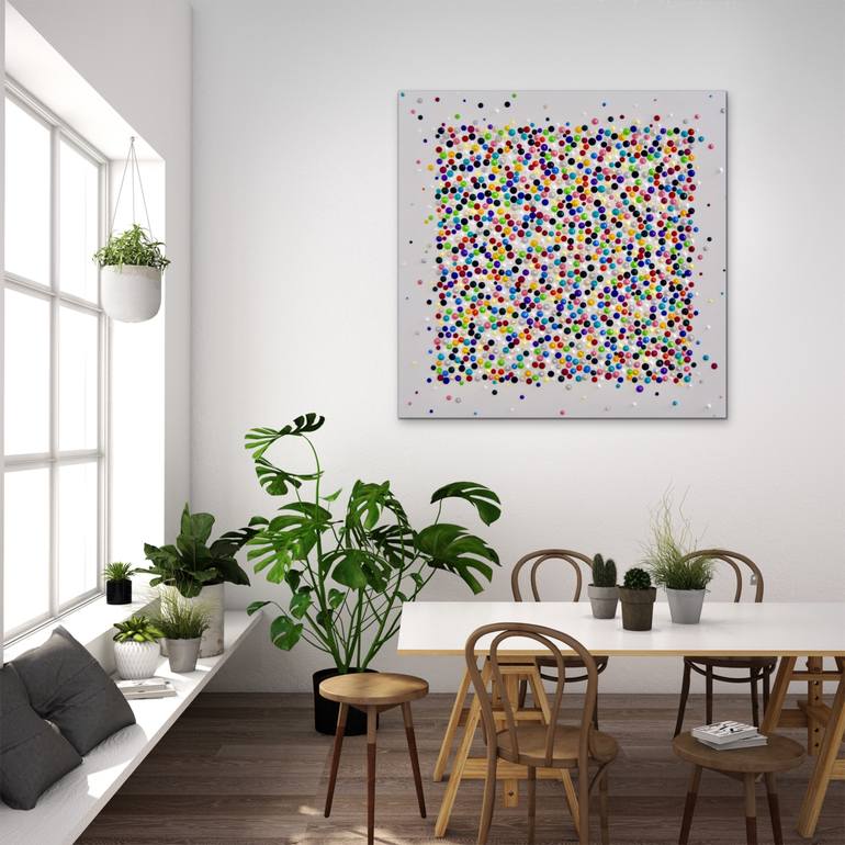 Original Pop Art Abstract Painting by Astrid Stoeppel