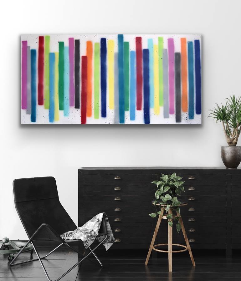 Original Pop Art Abstract Painting by Astrid Stoeppel
