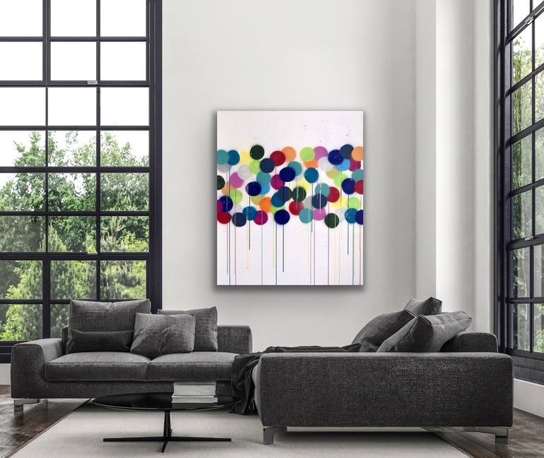 Original Pop Art Abstract Painting by Astrid Stoeppel