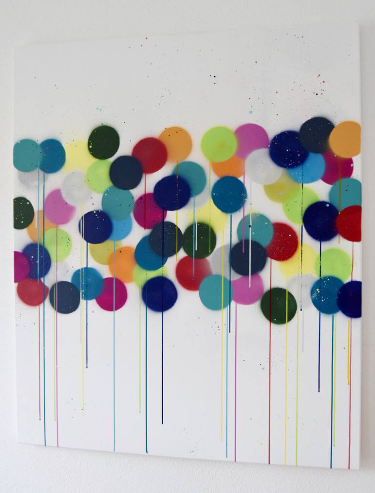 Original Pop Art Abstract Painting by Astrid Stoeppel