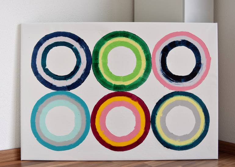 Original Pop Art Abstract Painting by Astrid Stoeppel