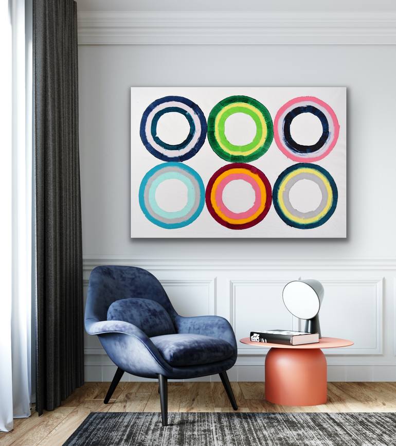 Original Pop Art Abstract Painting by Astrid Stoeppel