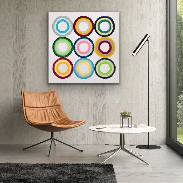 Original Pop Art Abstract Painting by Astrid Stoeppel