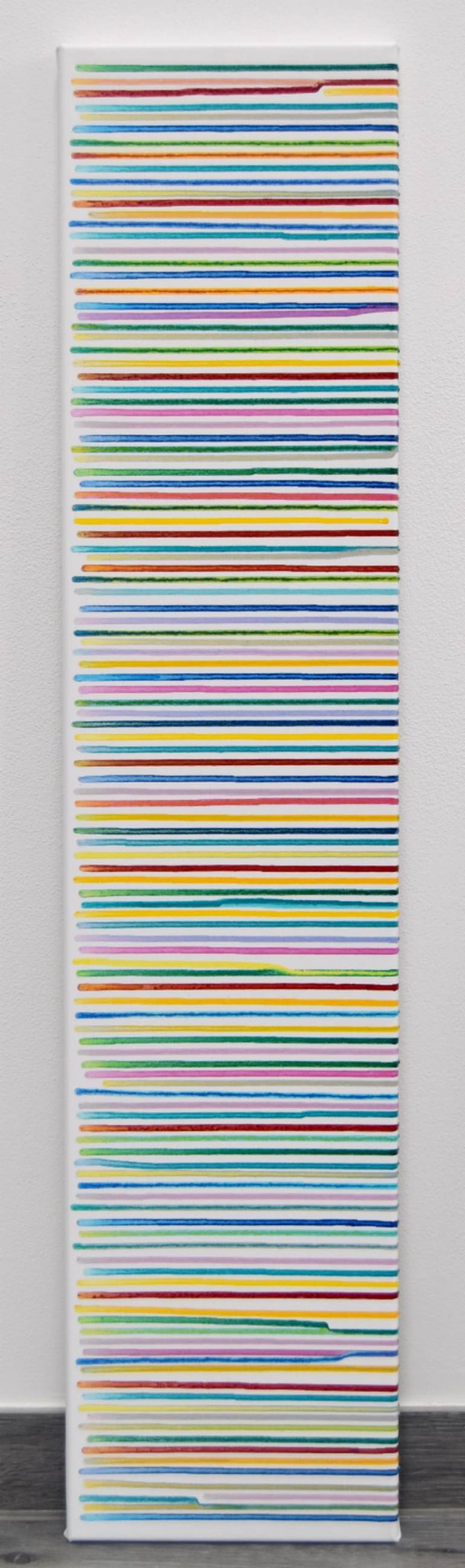 Original Abstract Painting by Astrid Stoeppel | Abstract Art on Canvas | Two tone stripes!