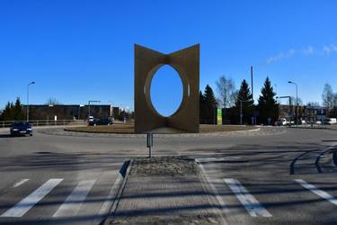 Vision of traffic roundabout in Jekabpils thumb