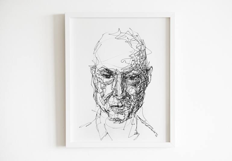 Original Expressionism Portrait Drawing by Onur Karaalioglu