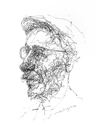 Original Expressionism Portrait Drawings by Onur Karaalioglu