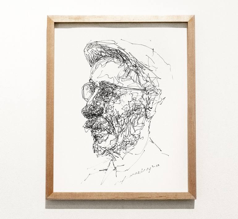 Original Expressionism Portrait Drawing by Onur Karaalioglu