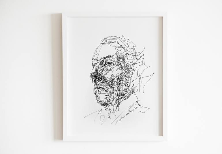 Original Expressionism People Drawing by Onur Karaalioglu