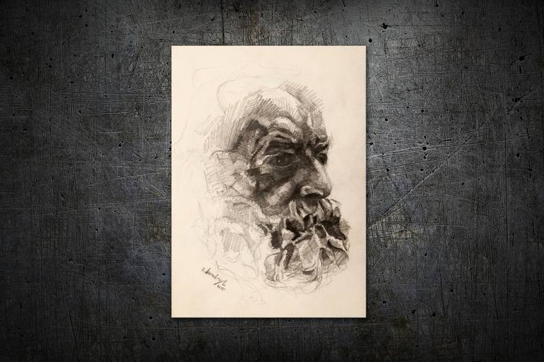 Original Expressionism People Drawing by Onur Karaalioglu