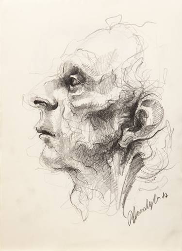 Print of Expressionism Portrait Drawings by Onur Karaalioglu